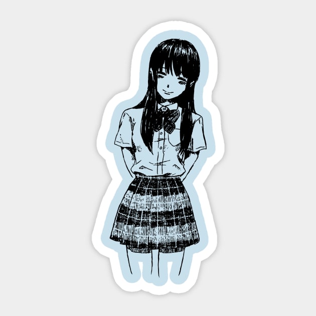 Saeki Aku No Hana Sticker by DarkenLlst